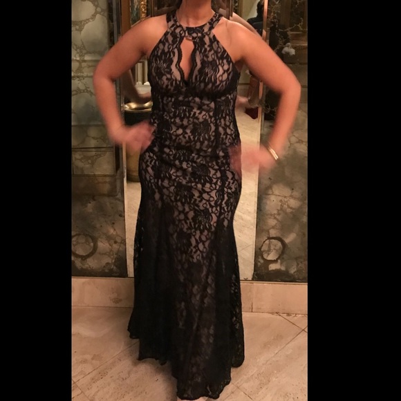 Long Laced Evening Gown - Picture 1 of 5